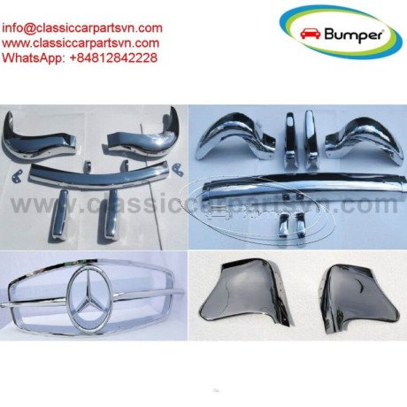 mercedes-190sl-roadster-a-set-bumpers-full-front-grille-stone-guards-big-0